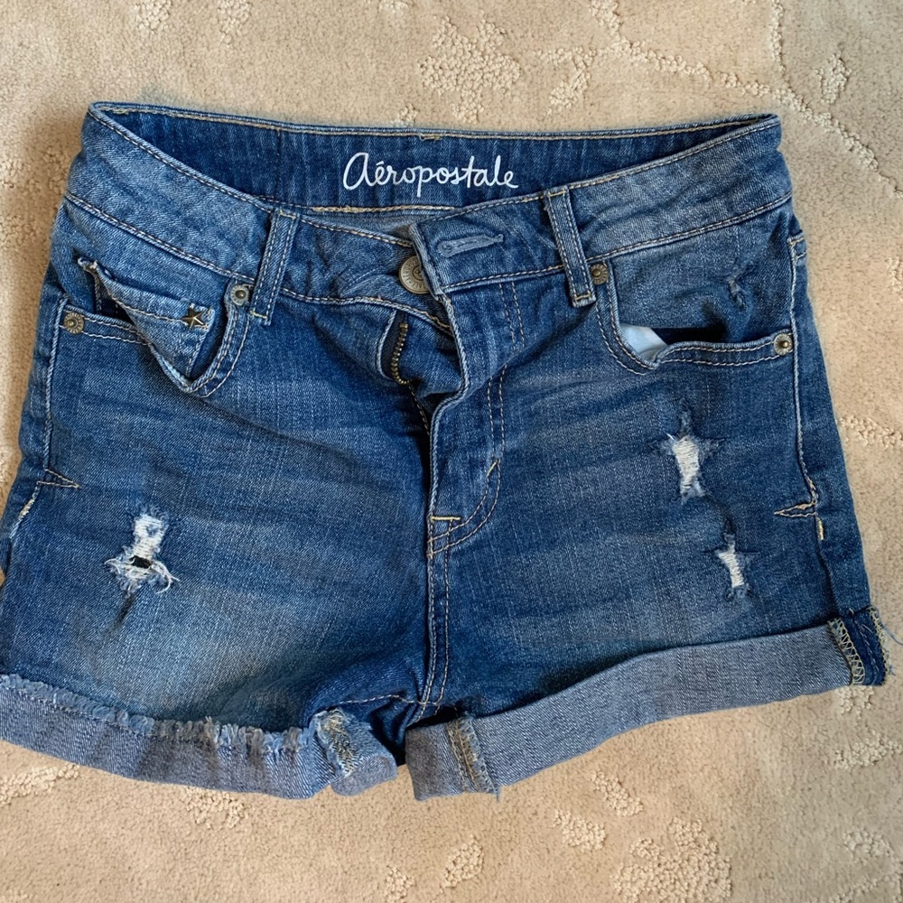 Aero High Rise Midi Shorts